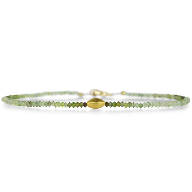 Margaret Solow Tourmaline and Gold Center Bead Bracelet | Quadrum Gallery