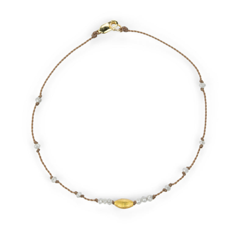 Margaret Solow Faceted Gray Diamond Nylon Cord Bracelet | Quadrum Gallery