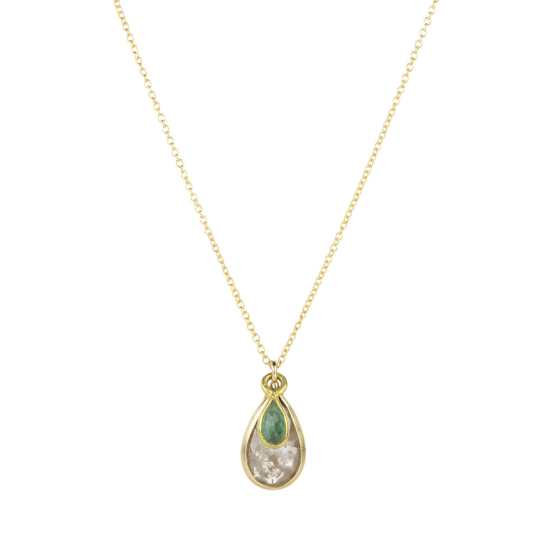 Margaret Solow Diamond and Emerald Pendant Necklace | Quadrum Gallery