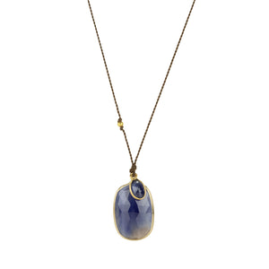 Margaret Solow Double Sapphire Pendant Necklace | Quadrum Gallery