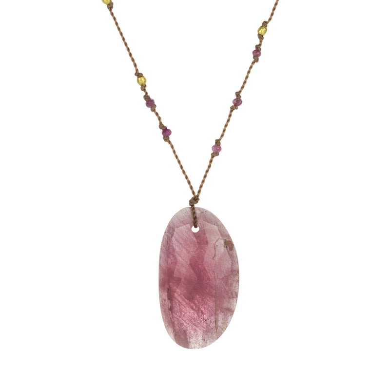 Margaret Solow 18k Faceted Ruby Pendant Necklace | Quadrum Gallery