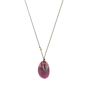 Margaret Solow Ruby and Sapphire Pendant Necklace | Quadrum Gallery