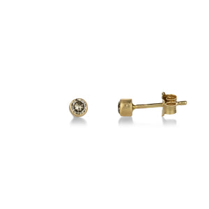 Margaret Solow Cognac Diamond Studs | Quadrum Gallery