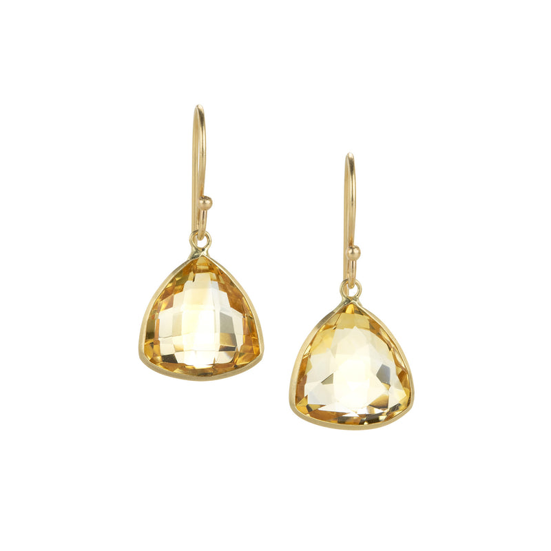 Margaret Solow 14k Citrine Drop Earrings | Quadrum Gallery