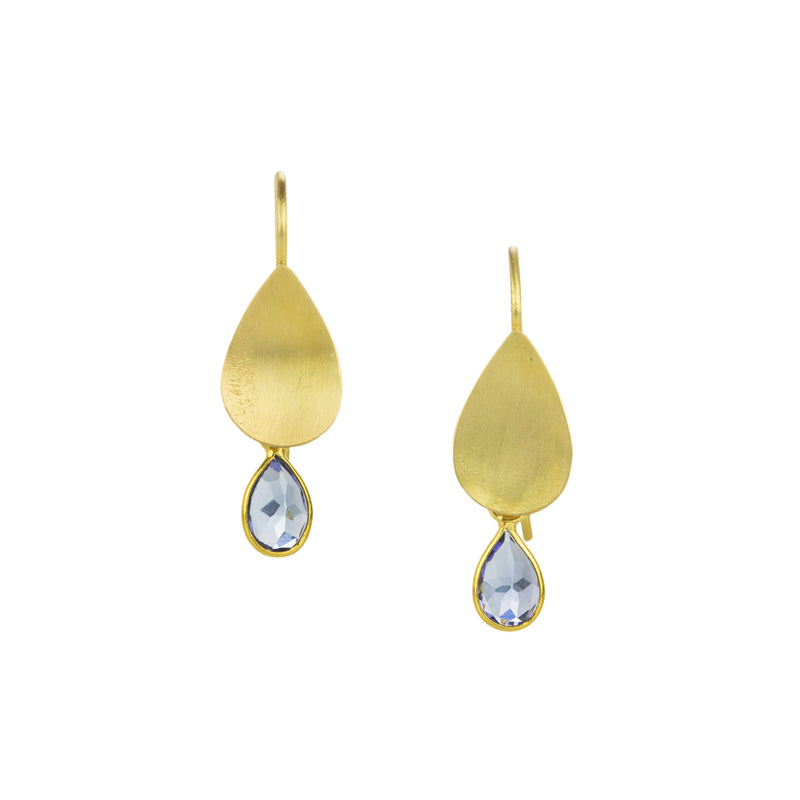 Margaret Solow 18k Tanzanite Teardrop Earrings | Quadrum Gallery