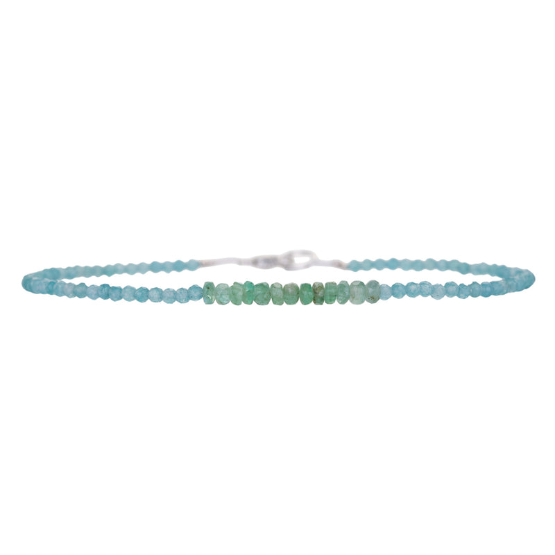 Margaret Solow Apatite and Emerald Beaded Bracelet | Quadrum Gallery