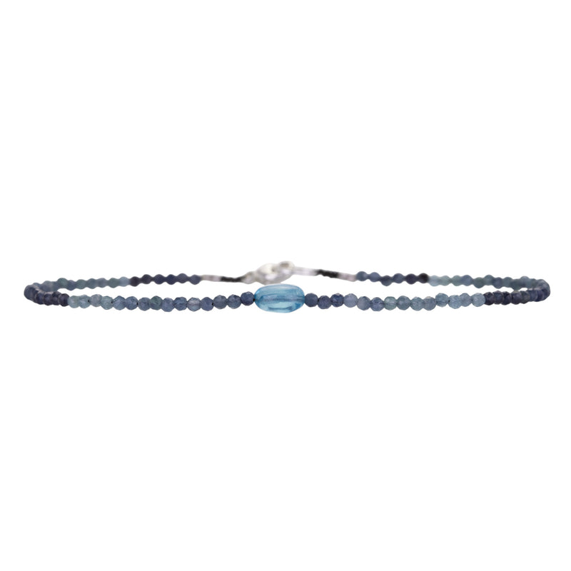 Margaret Solow Blue Tourmaline and Apatite Bracelet | Quadrum Gallery