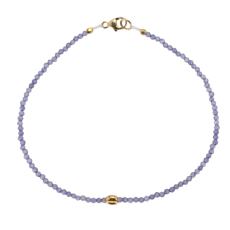 Margaret Solow Faceted Iolite and 18k Bead Bracelet | Quadrum Gallery
