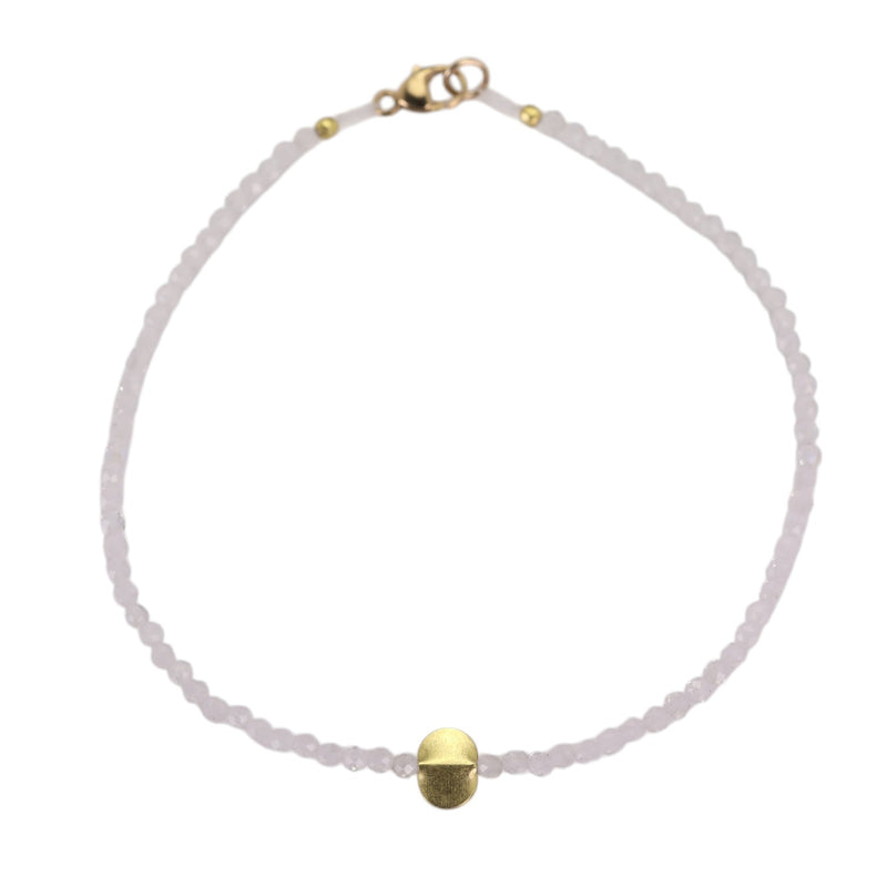 Margaret Solow Faceted Moonstone and 18k Bead Bracelet | Quadrum Gallery