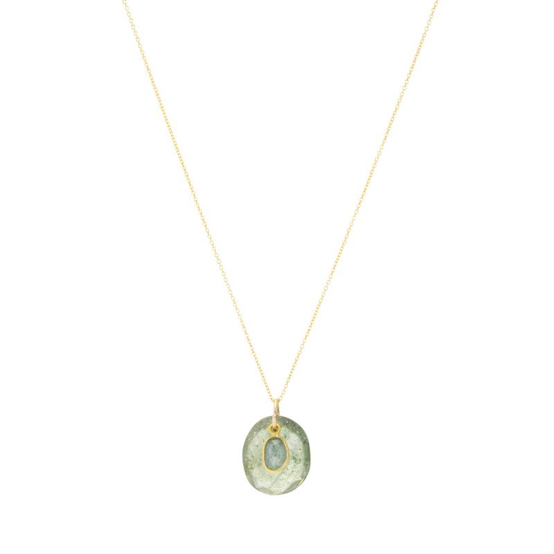 Margaret Solow Green Tourmaline & Blue Sapphire Necklace | Quadrum Gallery