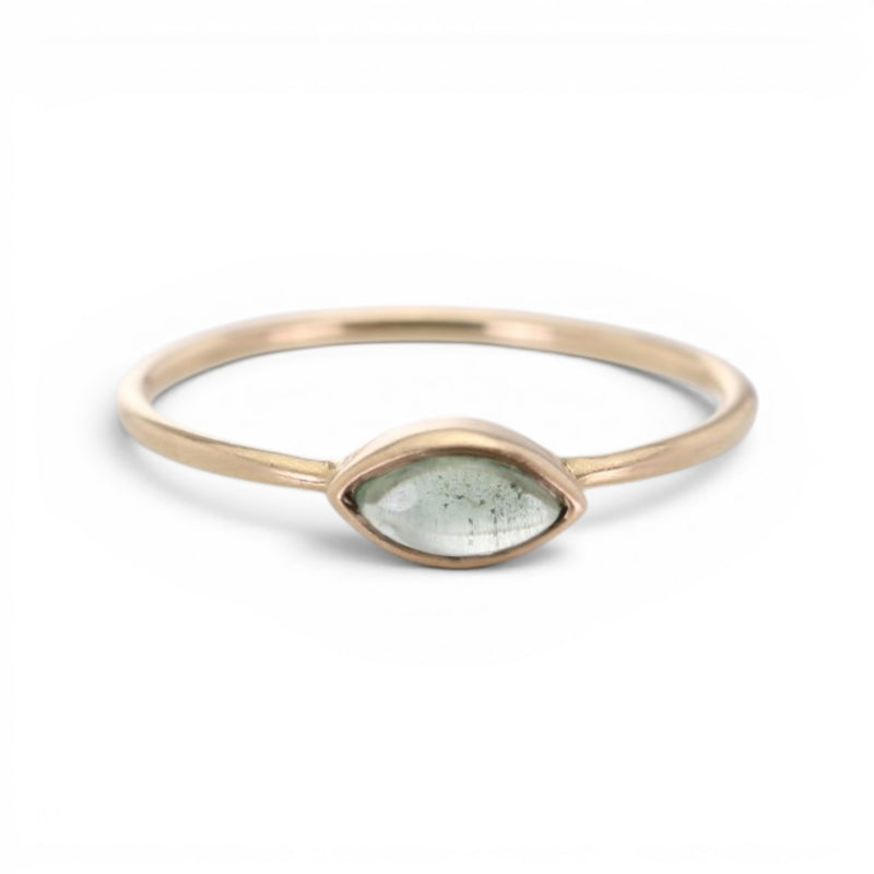 Margaret Solow Pale Green Marquis Tourmaline Ring | Quadrum Gallery