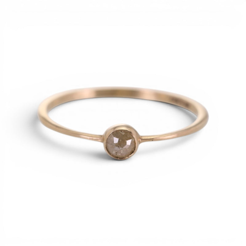 Margaret Solow 14k Rustic Diamond Ring | Quadrum Gallery