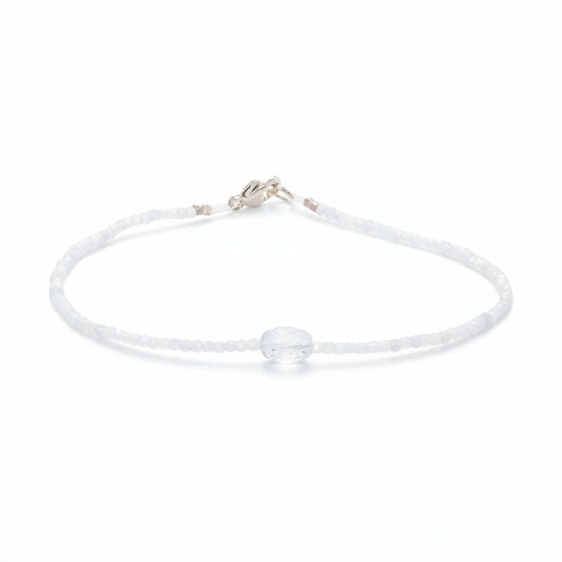 Margaret Solow Faceted Aquamarine Beaded Bracelet | Quadrum Gallery