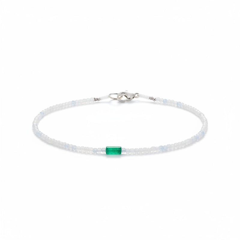Margaret Solow Aquamarine and Emerald Bracelet | Quadrum Gallery
