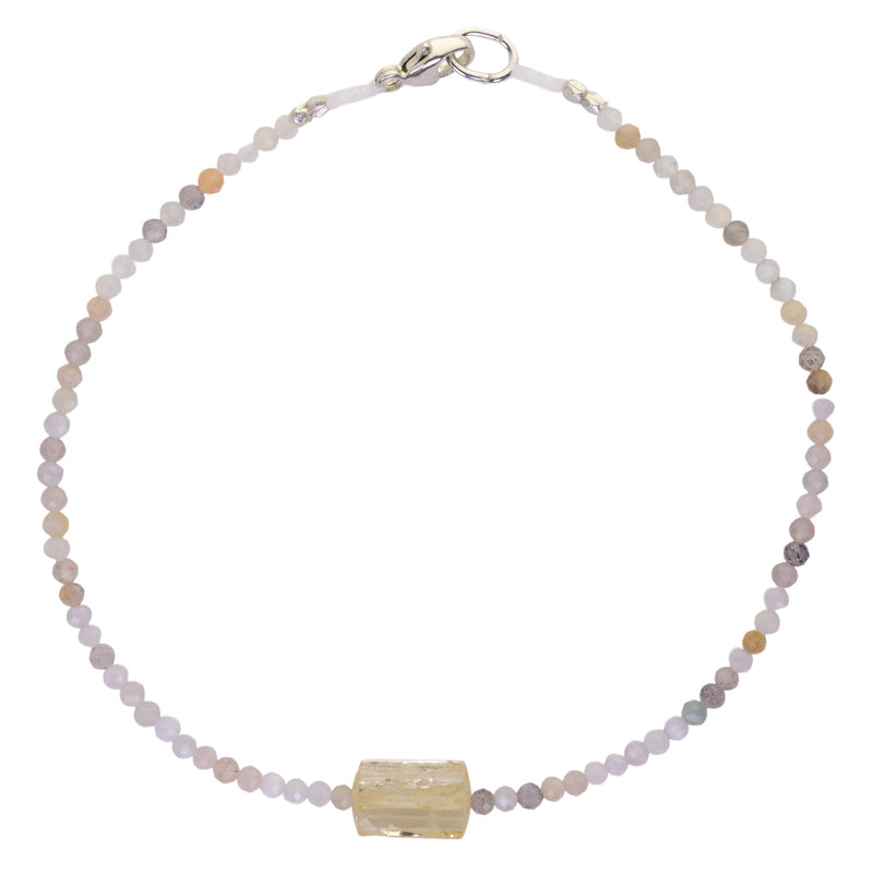 Faceted Opal and Imperial Topaz Bracelet