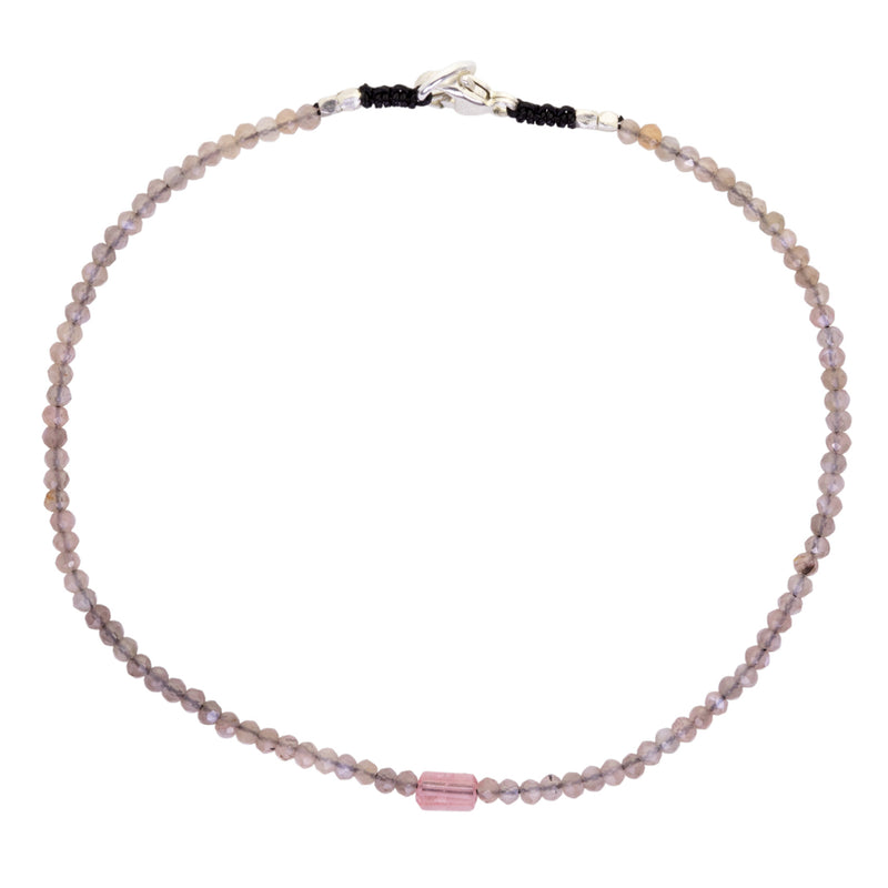 Margaret Solow Chocolate Moonstone and Tourmaline Beaded Bracelet | Quadrum Gallery