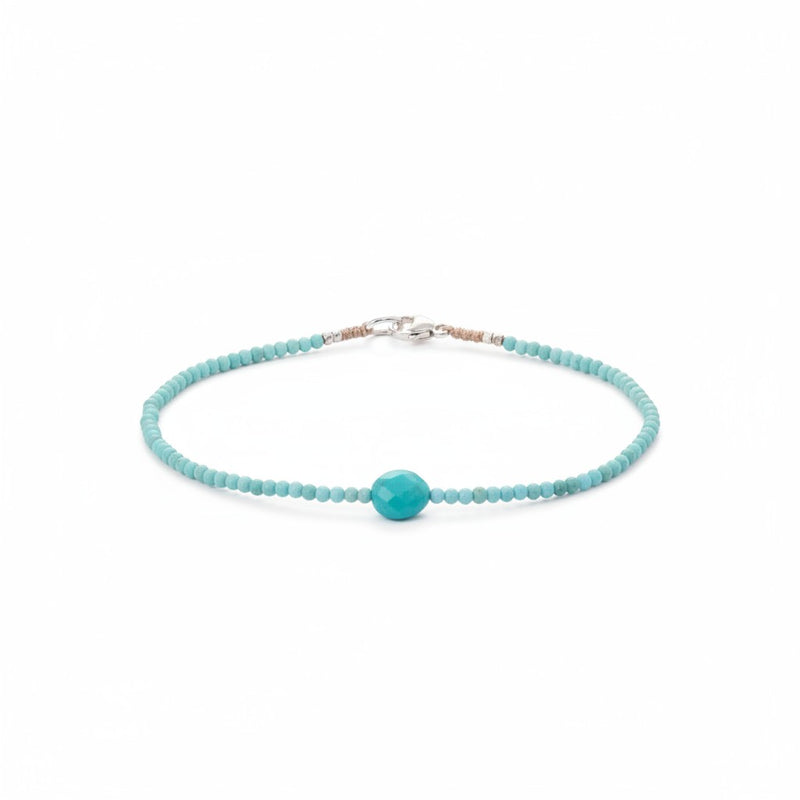 Margaret Solow Turquoise Faceted Beaded Bracelet | Quadrum Gallery