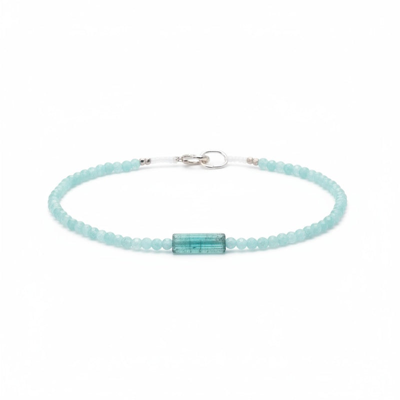 Margaret Solow Amazonite and Tourmaline | Quadrum Gallery