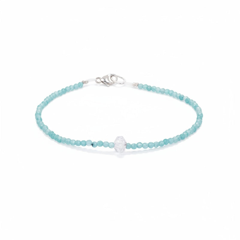 Margaret Solow Apatite and Herkimer Quartz Bead Bracelet | Quadrum Gallery