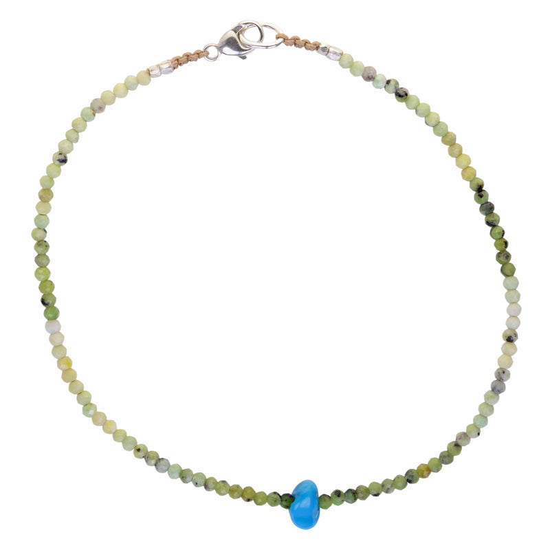 Margaret Solow Faceted Green Opal and Turquoise Bracelet | Quadrum Gallery