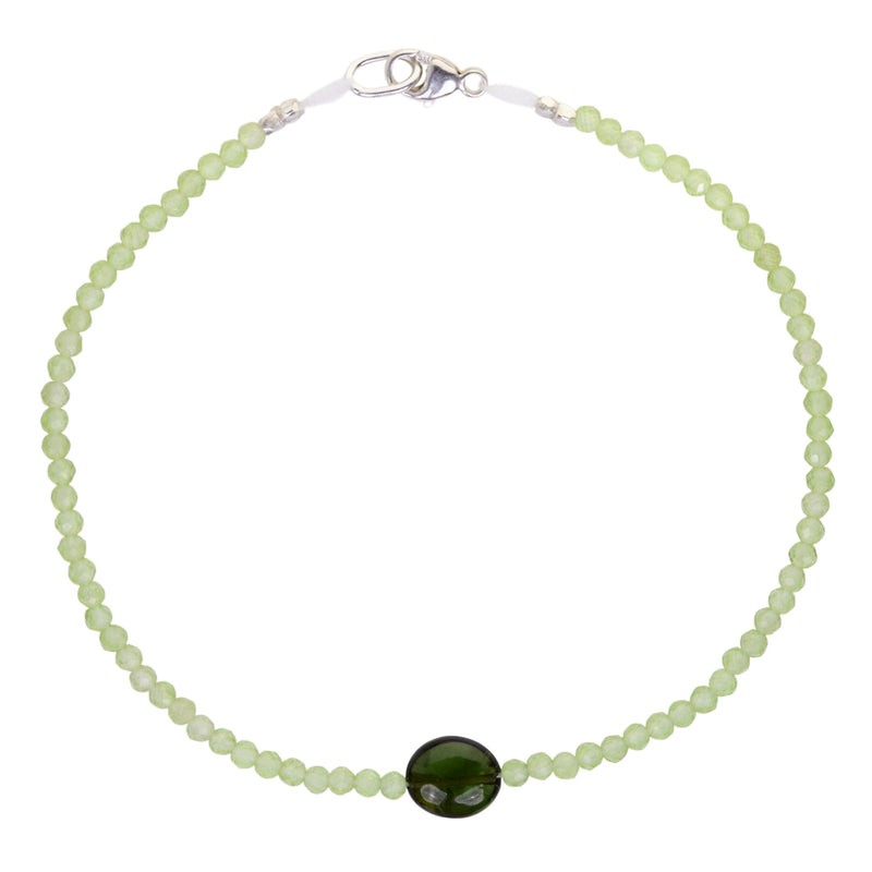 Margaret Solow Faceted Peridot and Tourmaline Bracelet | Quadrum Gallery