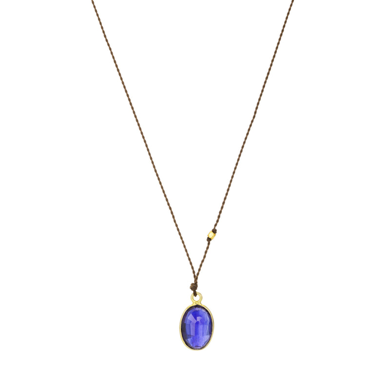 Margaret Solow Oval Kyanite Pendant Necklace | Quadrum Gallery