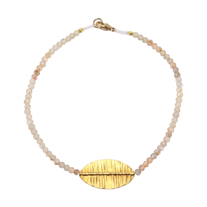 Margaret Solow Zircon Bracelet with Large Oval Bead | Quadrum Gallery