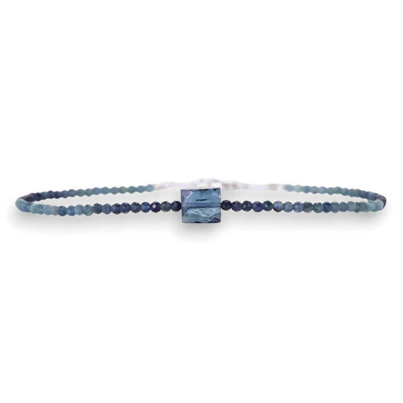 Margaret Solow Faceted Blue Tourmaline Bead Bracelet | Quadrum Gallery
