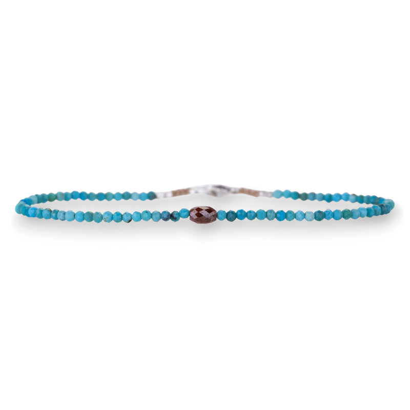 Margaret Solow Turquoise and Rustic Diamond Bracelet | Quadrum Gallery