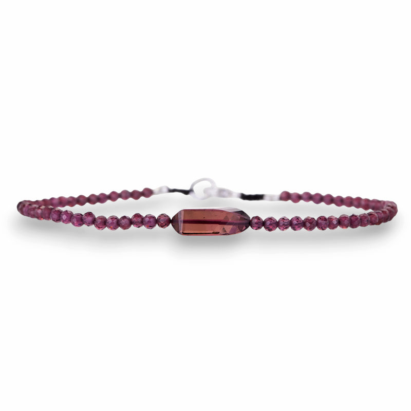 Margaret Solow Faceted Garnet and Tourmaline Bracelet | Quadrum Gallery