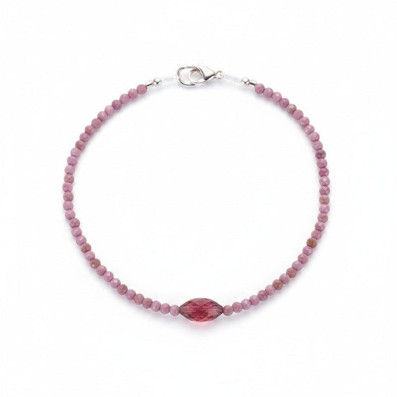 Margaret Solow Pink Opal and Tourmaline Bead Bracelet | Quadrum Gallery