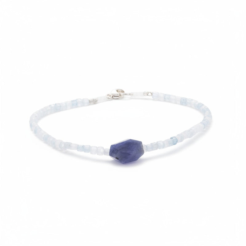 Margaret Solow Aquamarine and Sapphire Bracelet | Quadrum Gallery