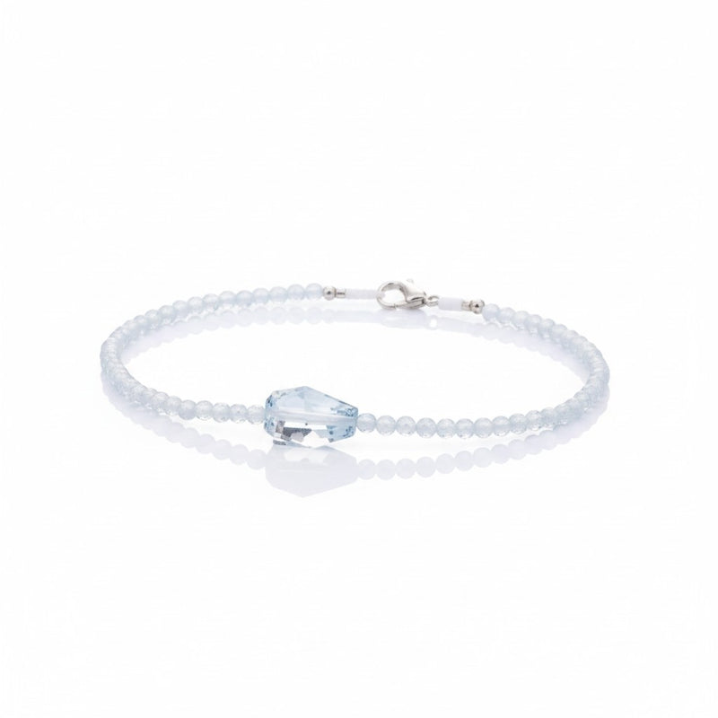 Margaret Solow Blue Topaz and Aquamarine Bead Bracelet | Quadrum Gallery