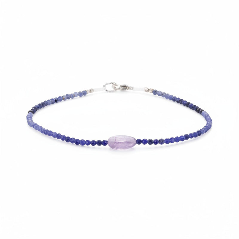Margaret Solow Faceted Sodalite and Tourmaline Bracelet | Quadrum Gallery