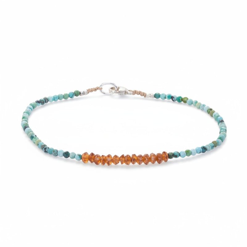 Margaret Solow Turquoise and Faceted Sapphire Beaded Bracelet | Quadrum Gallery