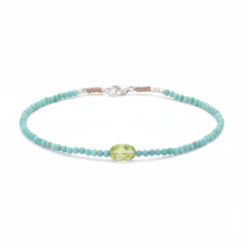 Margaret Solow Tuqruoise and Peridot Bracelet | Quadrum Gallery