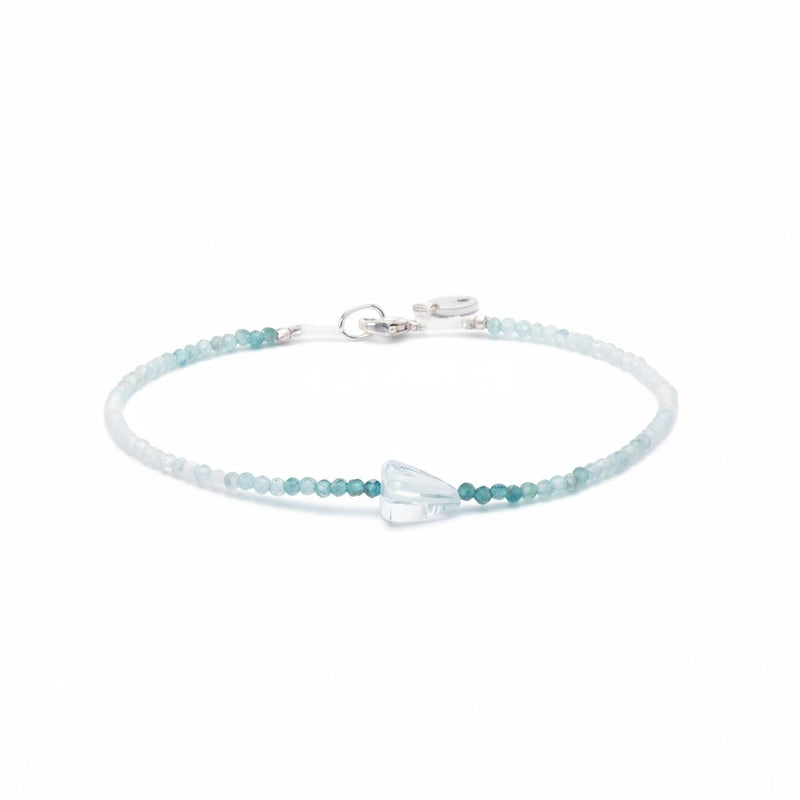 Margaret Solow Grandidierite and Aquamarine Bead Bracelet | Quadrum Gallery