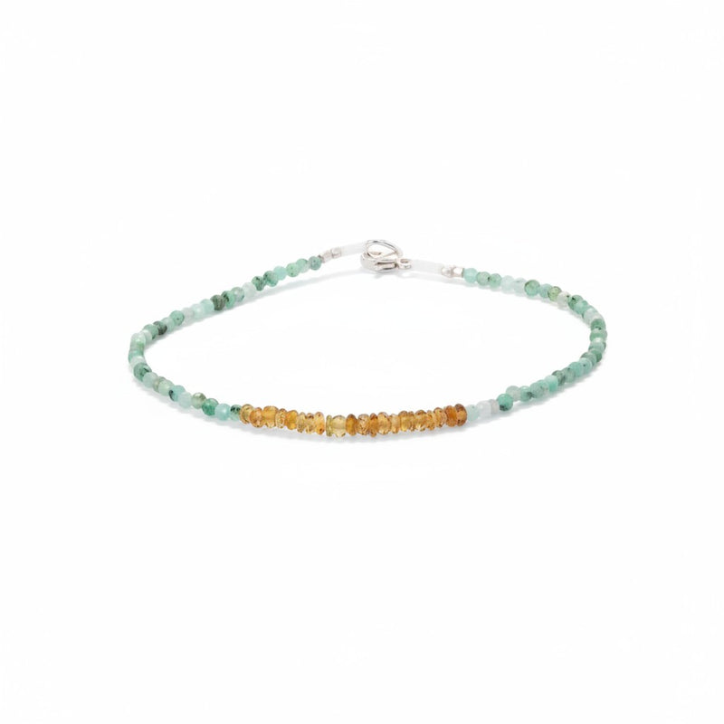 Margaret Solow Emerald and Yellow Tourmaline Bracelet | Quadrum Gallery