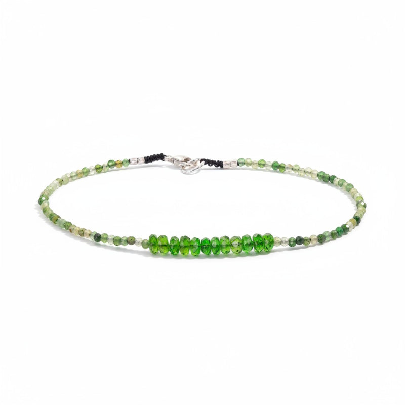 Margaret Solow Green Tourmaline and Chrome Diopside Bracelet | Quadrum Gallery