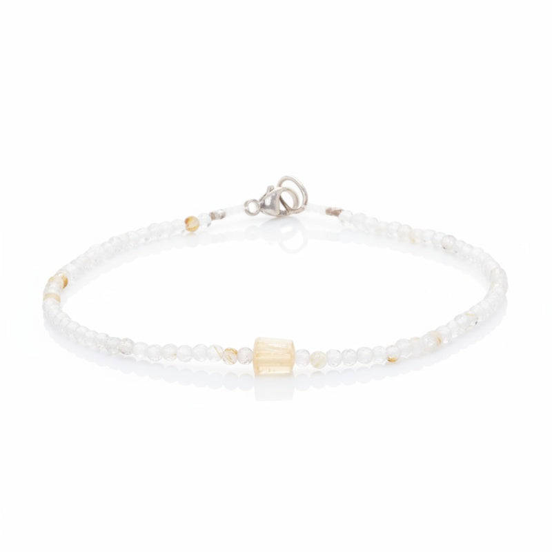 Margaret Solow Rutilated Quartz and Citrine Bracelet | Quadrum Gallery