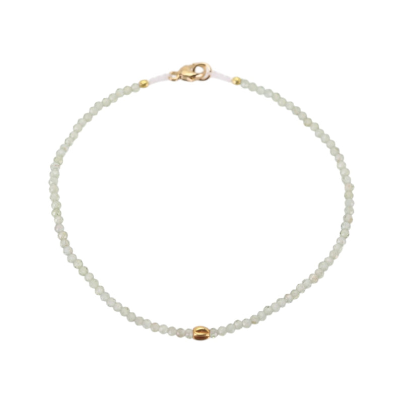 Margaret Solow Green Apatite and 18k Bead Bracelet | Quadrum Gallery