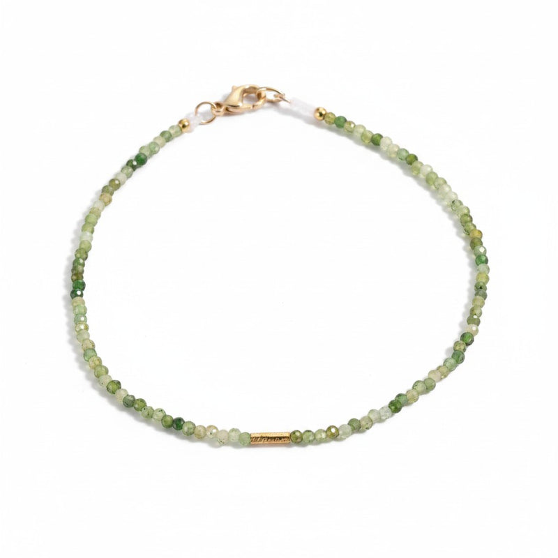 Margaret Solow Green Tourmaline and 18k Bead Bracelet | Quadrum Gallery