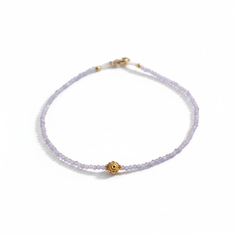 Margaret Solow Tanzanite and 18k Yellow Gold Bead Bracelet | Quadrum Gallery