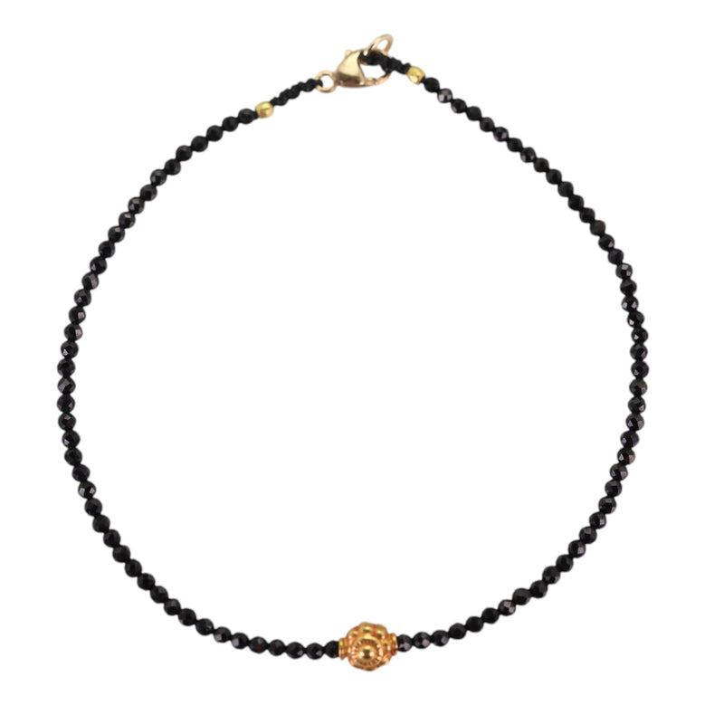 Margaret Solow Black Spinel and 18k Bead Bracelet | Quadrum Gallery