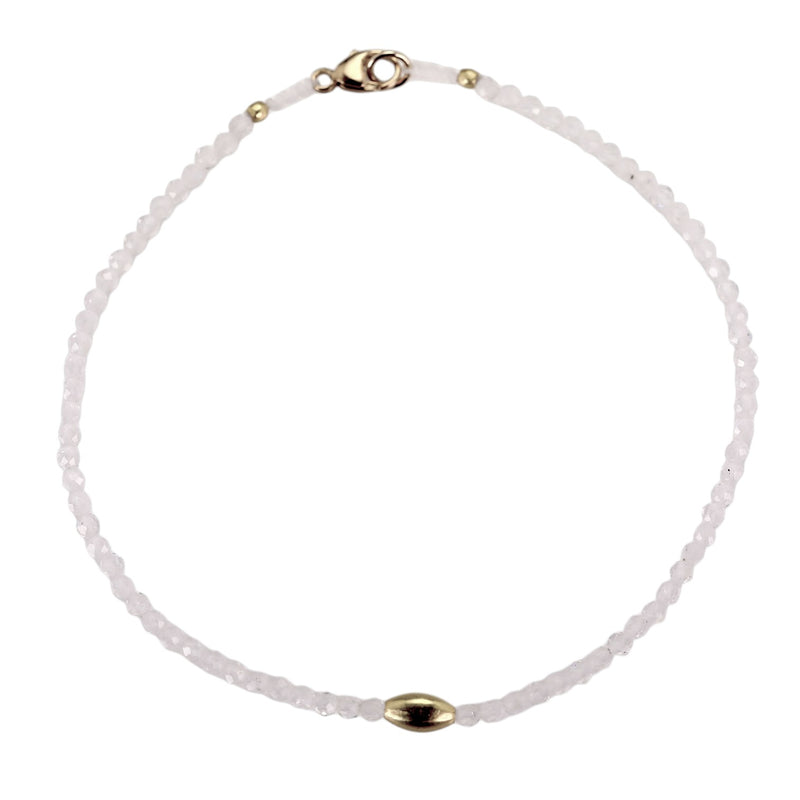 Margaret Solow Rainbow Moonstone and 18k Bead Bracelet | Quadrum Gallery