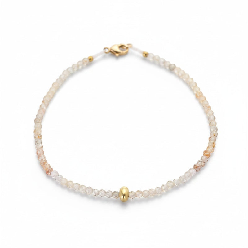 Margaret Solow Faceted Zircon and 18k Yellow Gold Bead Bracelet | Quadrum Gallery
