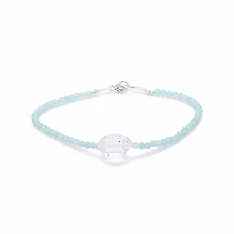 Margaret Solow Amazonite and Herkimer Bead Bracelet | Quadrum Gallery