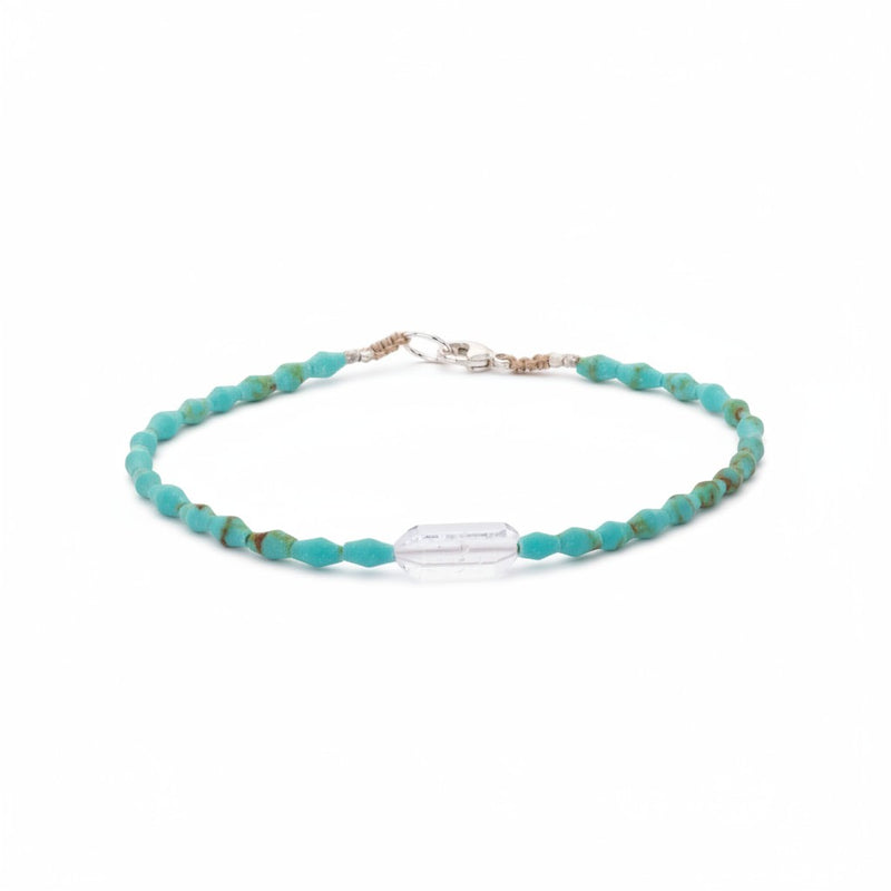Margaret Solow Turquoise and Herkimer Bracelet | Quadrum Gallery