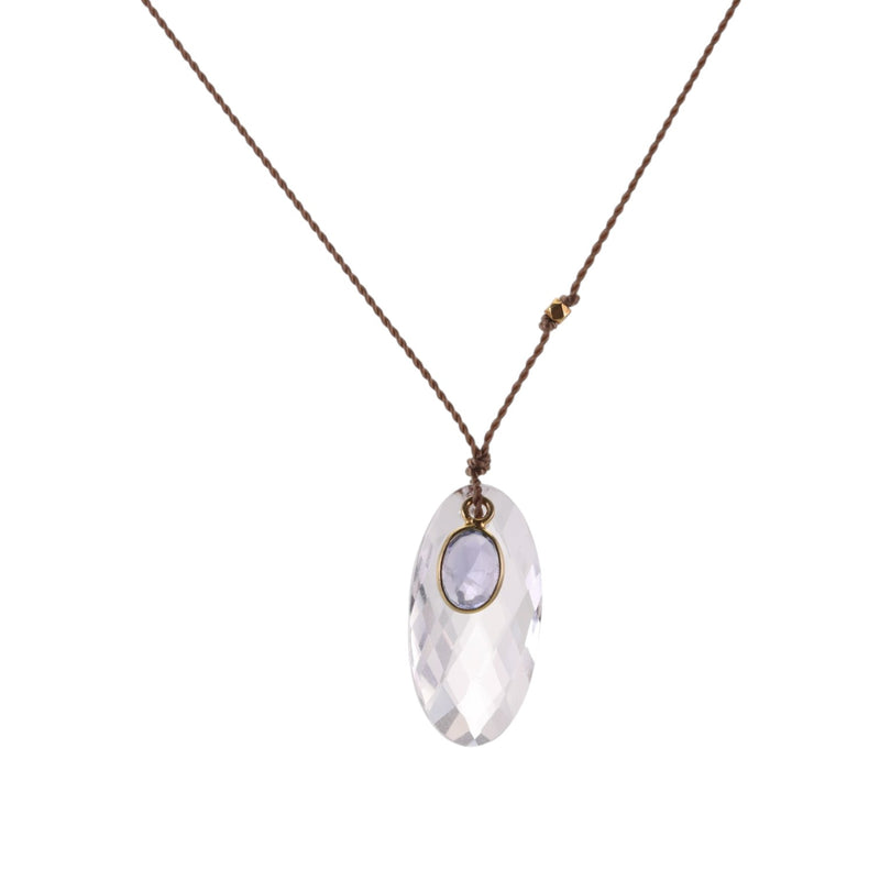 Margaret Solow Quartz and Tanzanite Pendant Necklace | Quadrum Gallery