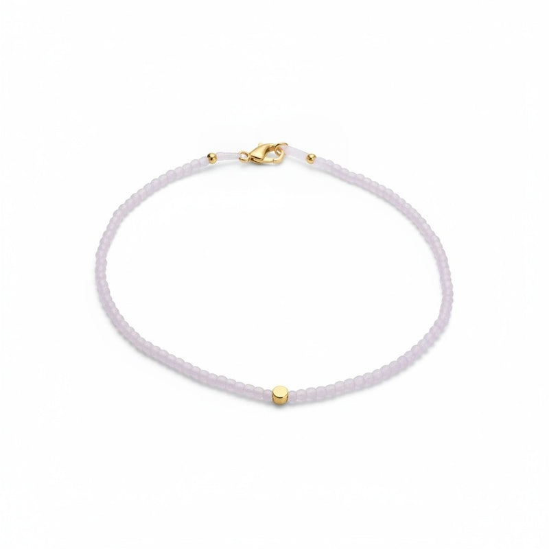 Margaret Solow Rose Quartz and 18k Bead Bracelet | Quadrum Gallery